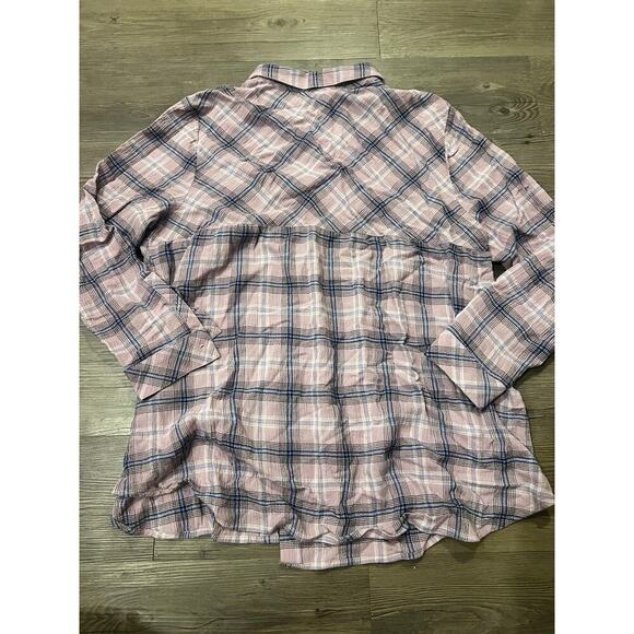 J.Jill Purple and Blue Flannel - Picture 5 of 6